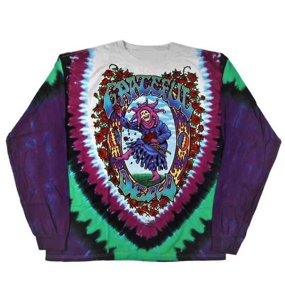 Grateful Dead Endless Tour Original 1993 Tie Dye Liquid Blue rock T-Shirt XL NWT - Picture 2 of 7